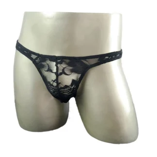 See-throough Floral Lace Thongs