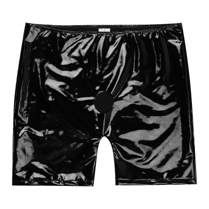 Wet Look Long Leg Boxer Brief - Image 3