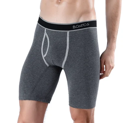 Elasitc Long Leg Boxer Brief