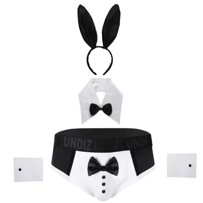 Men's Sexy Waiter Costume Lingerie - Image 6