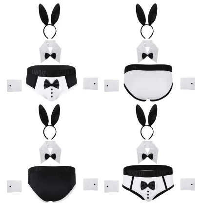 Men's Sexy Waiter Costume Lingerie - Image 8