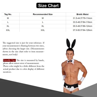 Men's Sexy Waiter Costume Lingerie - Image 9