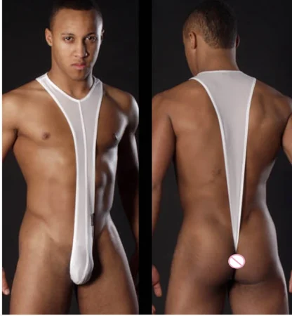 Men's Seductive Mankini Bodysuit - Image 2