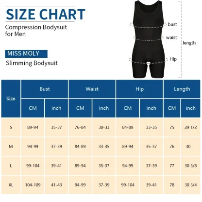 Men's Full Body Shaper Bodysuit - Image 15