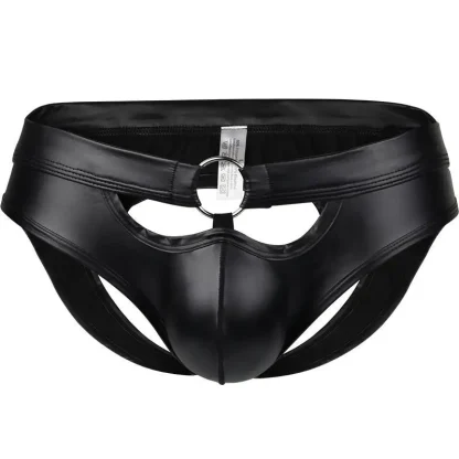 Sexy Cutout Sleek Black Jockstrap - Image 2