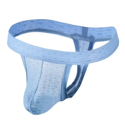 Semi-transparent Solid Color Thong - Image 12