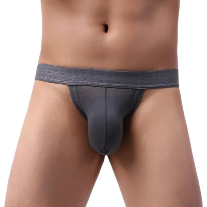 Semi-transparent Solid Color Thong - Image 6