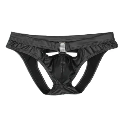 Sexy Cutout Sleek Black Jockstrap - Image 3