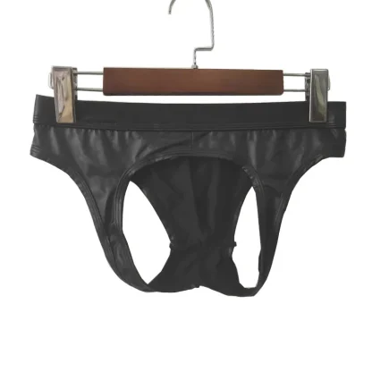 Sexy Cutout Sleek Black Jockstrap - Image 5