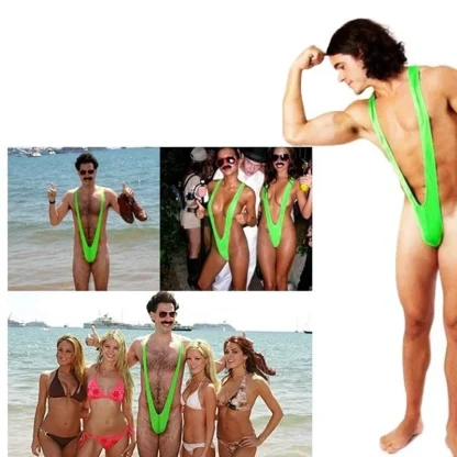 Mankini V-shaped Elastic Bodysuits - Image 4