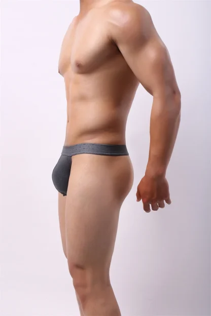 Semi-transparent Solid Color Thong - Image 9