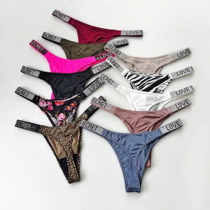 Luxury Printed High Cut Thong - Image 15