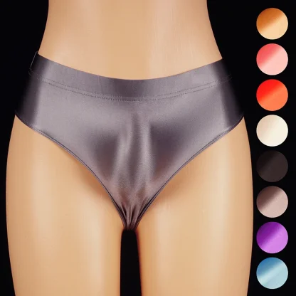 High-waisted Shiny Solid Panty - Image 14