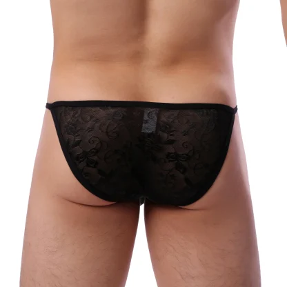 See-through Floral Lace Brief - Image 5