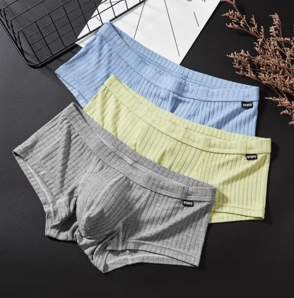 Solid Color Casual Boxer Brief