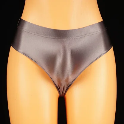 High-waisted Shiny Solid Panty - Image 4