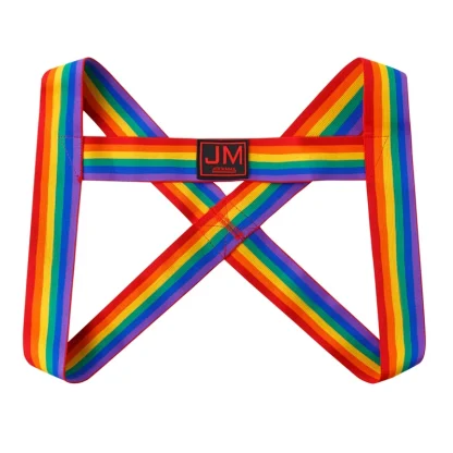 Rainbow Striped Elastic Jockstrap - Image 6