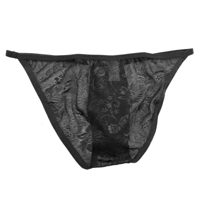 See-through Floral Lace Brief - Image 7