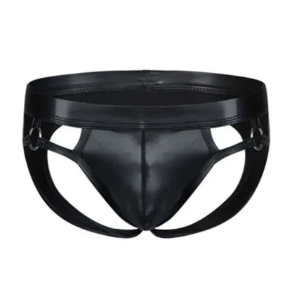 Sexy Elastic Sleek Black Jockstrap - Image 6